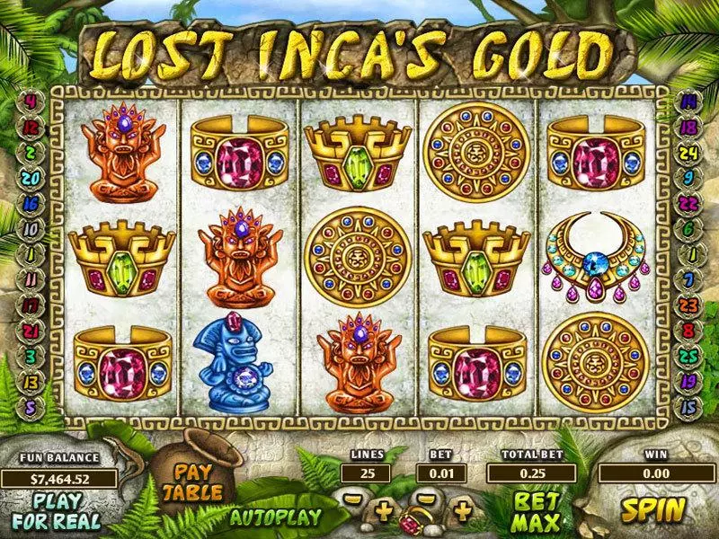 Lost Inca's Gold Free Casino Slot  with, delFree Spins