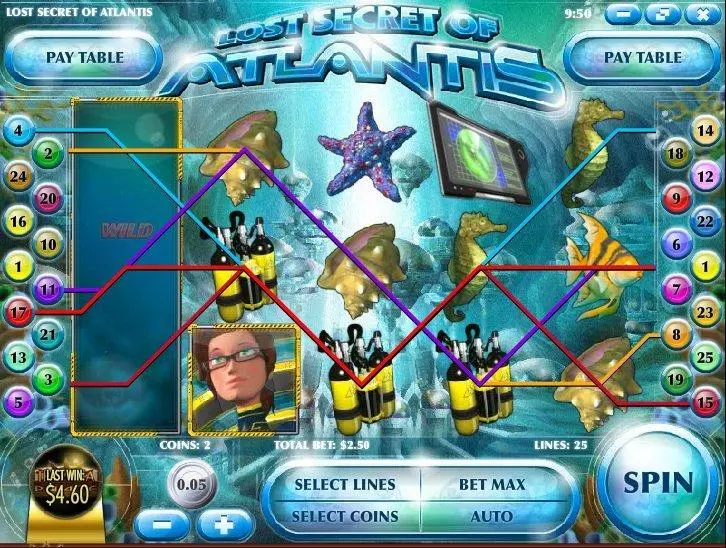 Lost Secrets of Atlantis Free Casino Slot  with, delPick a Box