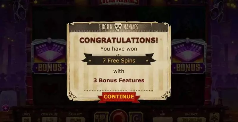 Lucha Maniacs Free Casino Slot  with, delSecond Screen Game