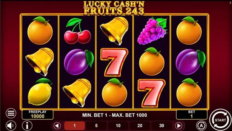 LUCKY CASH'N FRUITS 243 Free Casino Slot 