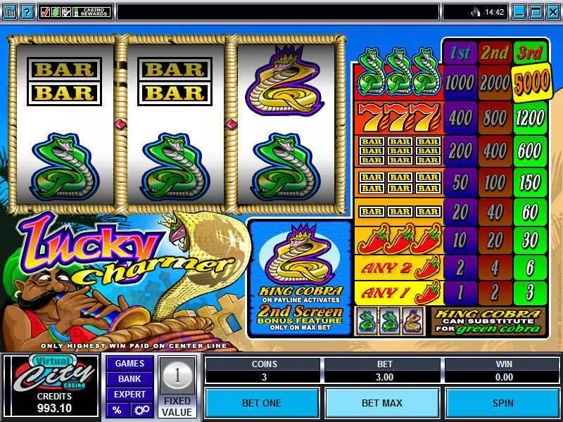 Lucky Charmer Free Casino Slot  with, delSecond Screen Game