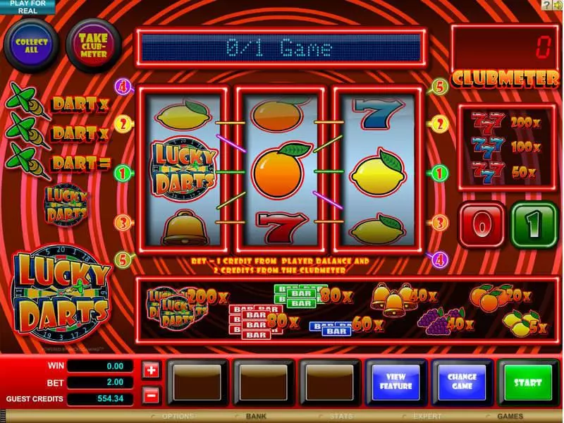 Lucky Darts Free Casino Slot  with, delSecond Screen Game