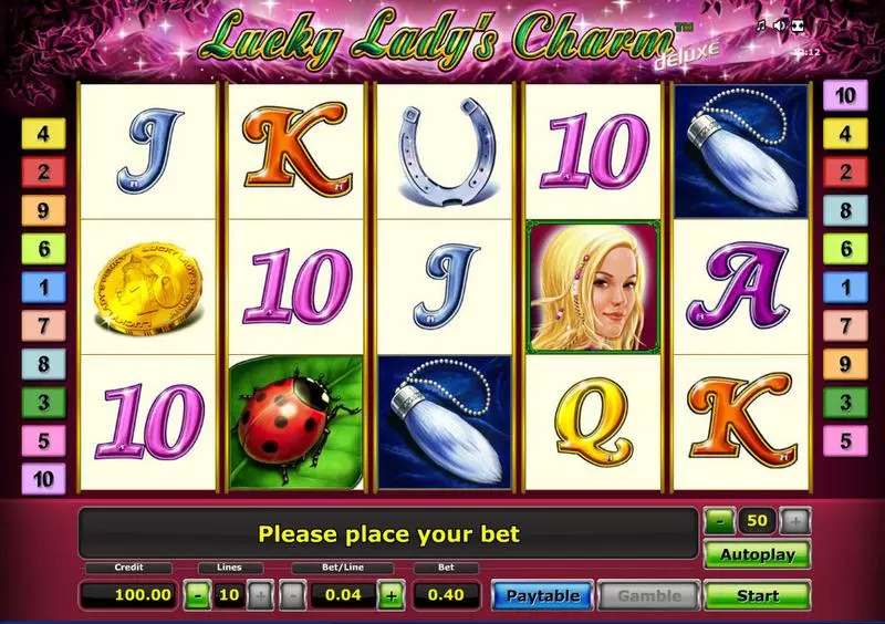 Lucky Lady's Charm - Deluxe Free Casino Slot  with, delFree Spins
