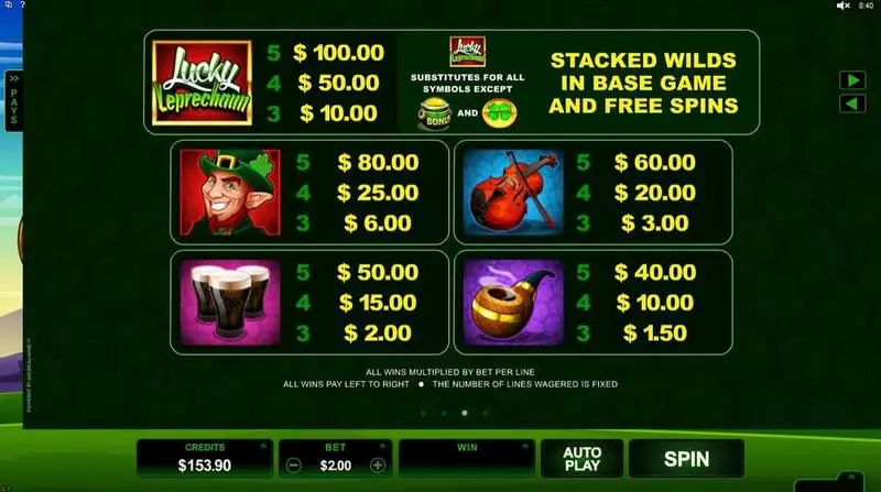 Lucky Leprechaun Free Casino Slot  with, delFree Spins