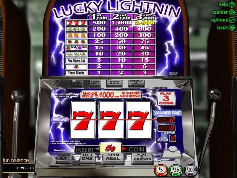 Lucky Lightnin Free Casino Slot 