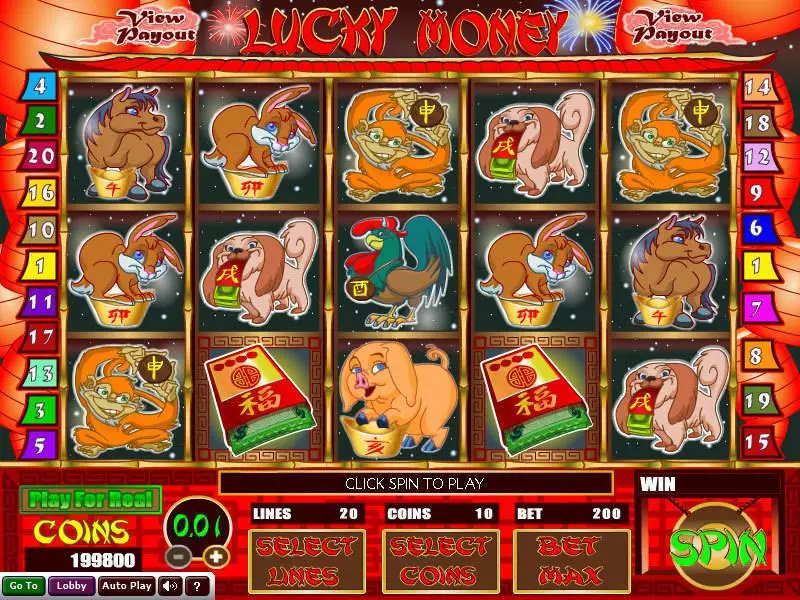 Lucky Money Free Casino Slot  with, delSecond Screen Game