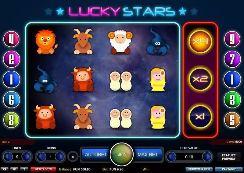 Lucky Stars Free Casino Slot 
