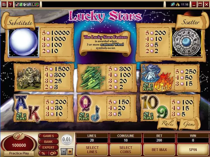 Lucky Stars Free Casino Slot  with, delFree Spins