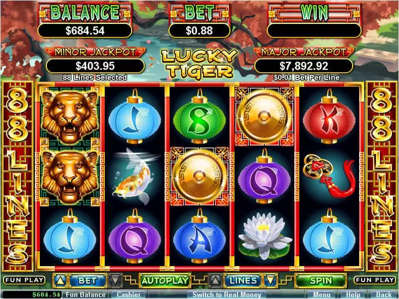 Lucky Tiger Free Casino Slot  with, delFree Spins