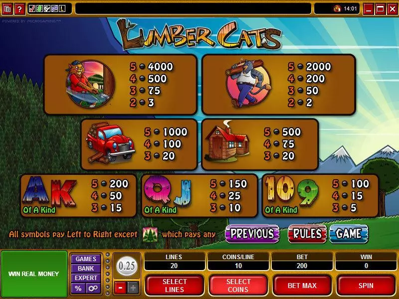 Lumber Cats Free Casino Slot  with, delSecond Screen Game