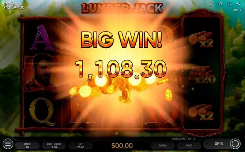 Lumber Jack Free Casino Slot  with, delMultipliers