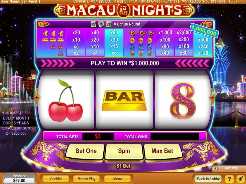 Macau Nights Free Casino Slot  with, delFree Spins