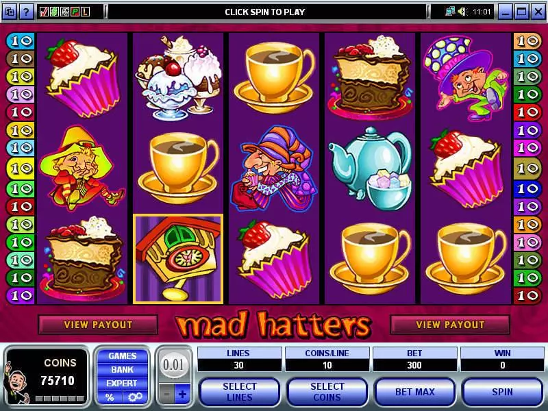 Mad Hatter Free Casino Slot  with, delFree Spins