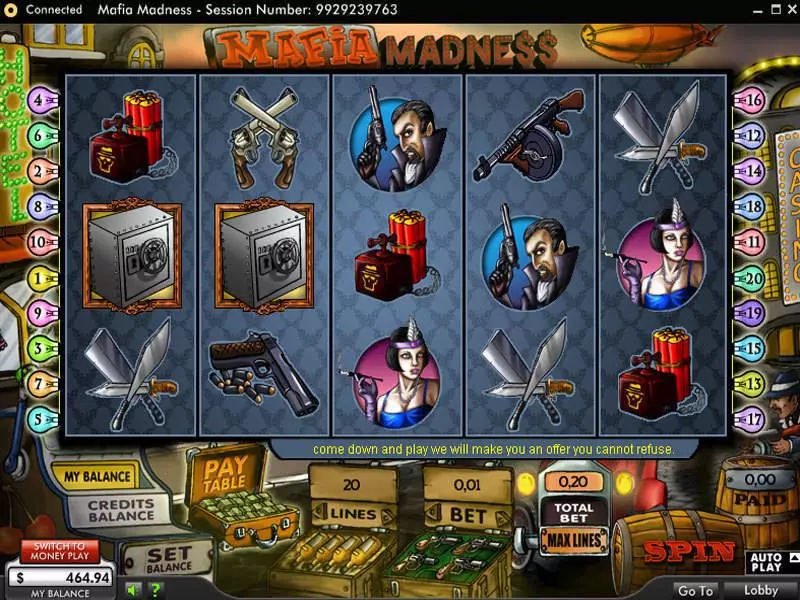 Mafia Madness Free Casino Slot  with, delSecond Screen Game