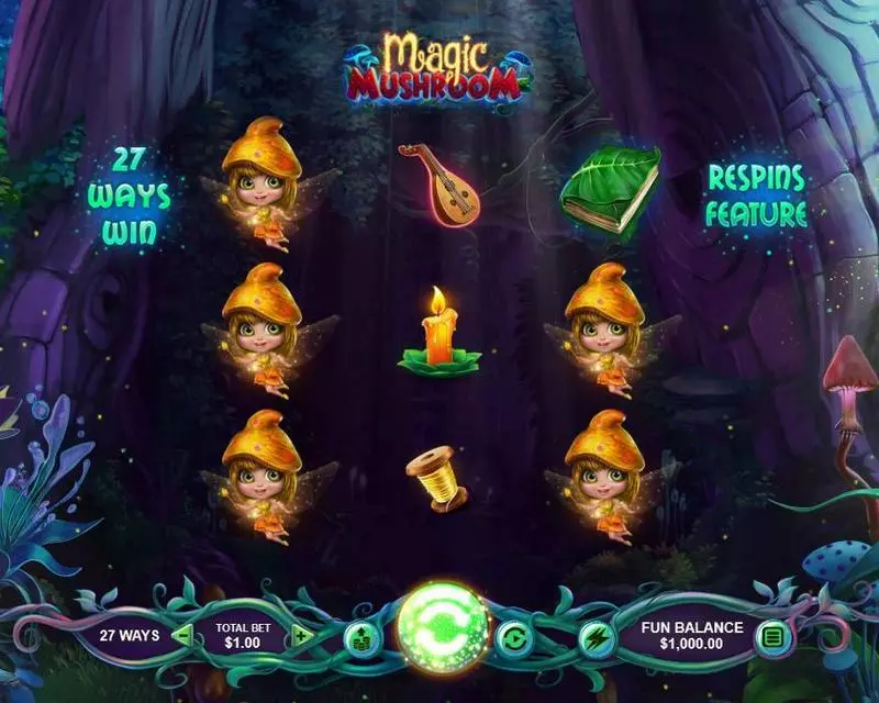 Magic Mushroom Free Casino Slot  with, delRe-Spin