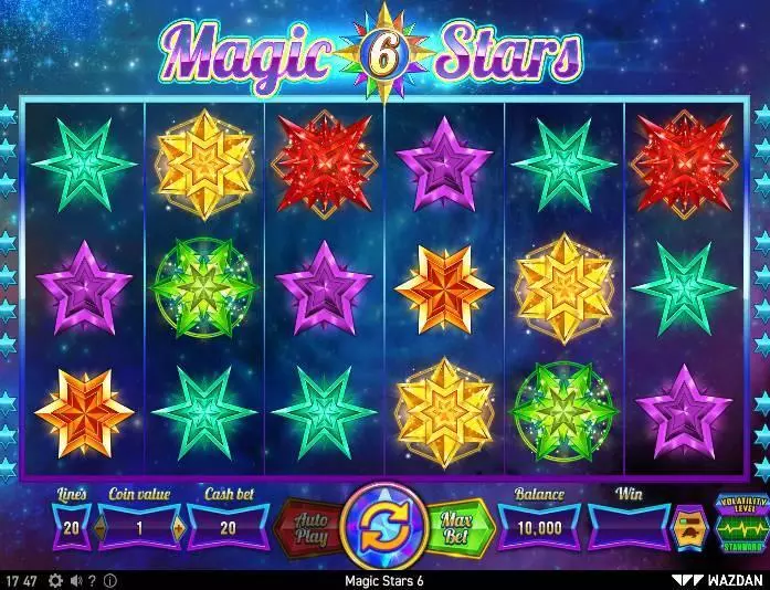 Magic Stars 6 Free Casino Slot  with, delFree Spins