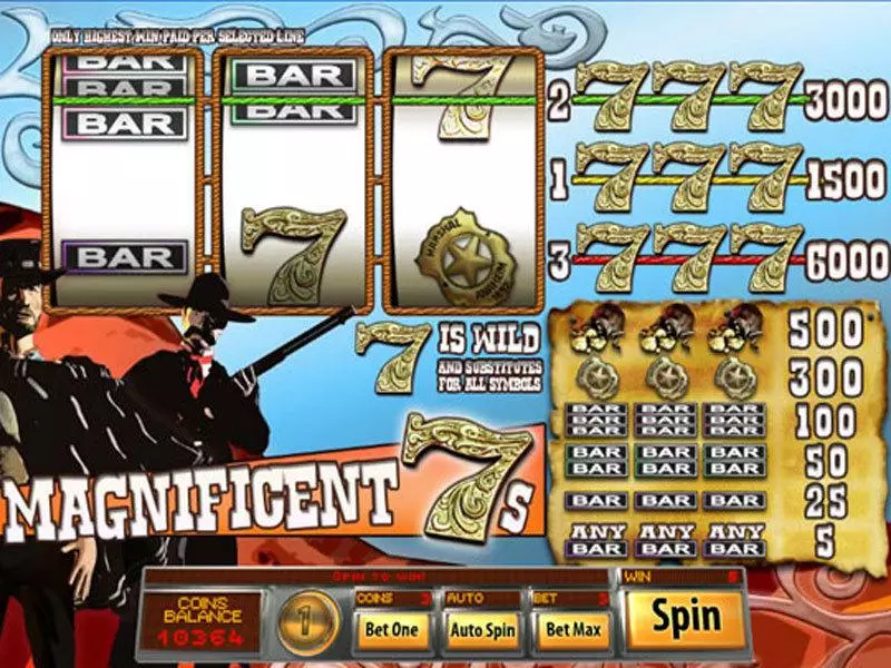 Magnificent 7s Free Casino Slot 