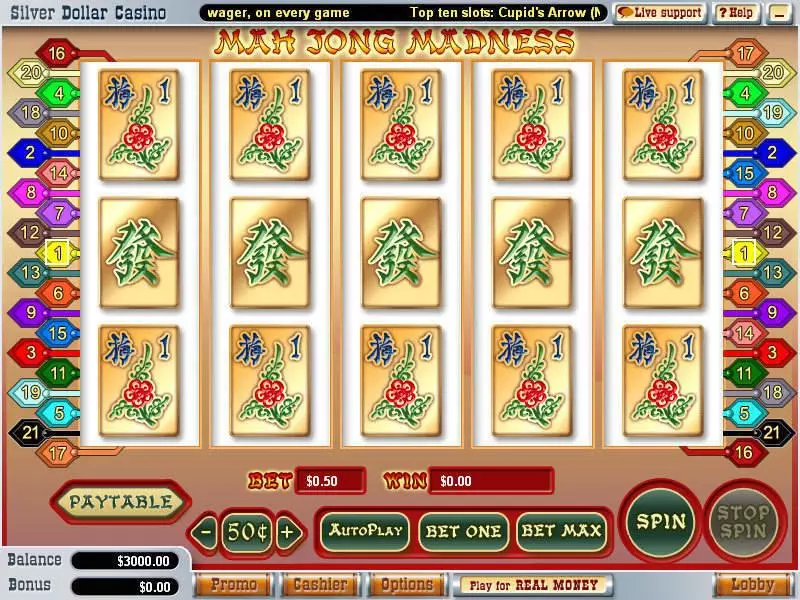 Mah Jong Madness Free Casino Slot 