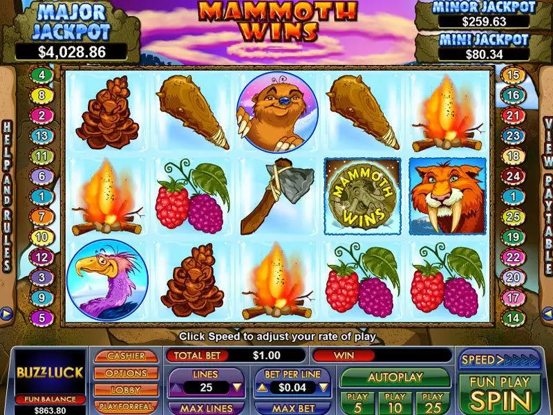 Mammoth Wins Free Casino Slot  with, delFree Spins