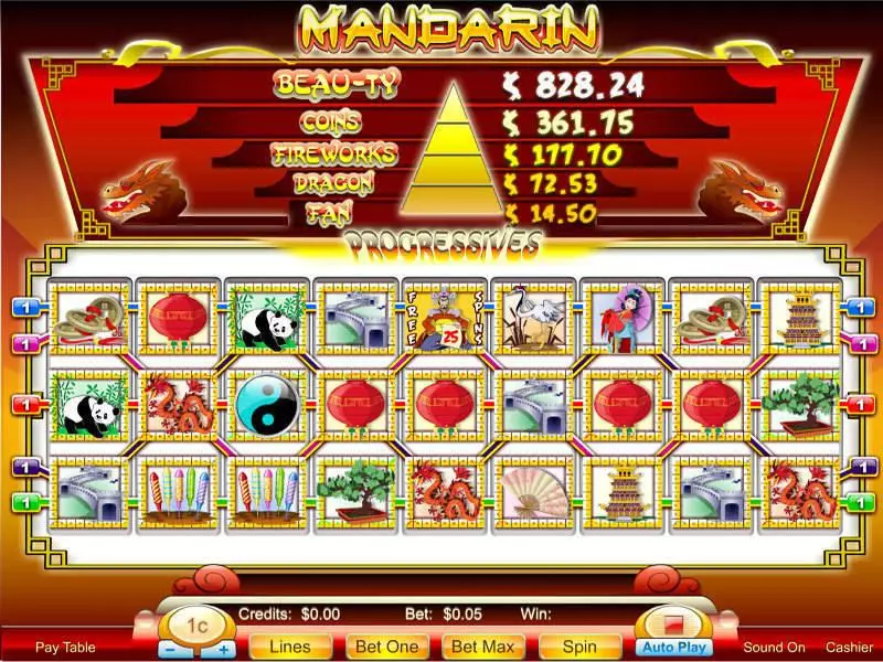 Mandarin 9-Reel Free Casino Slot  with, delFree Spins