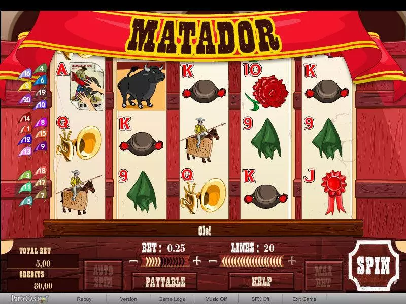 Matador Free Casino Slot  with, delFree Spins