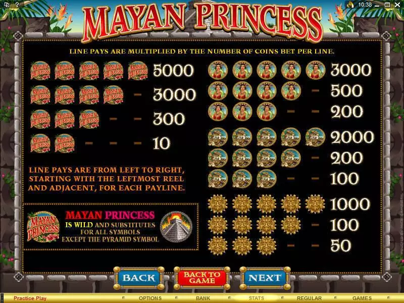 Mayan Princess Free Casino Slot  with, delFree Spins