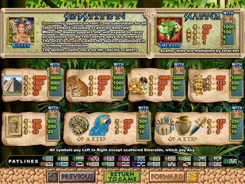 Mayan Queen Free Casino Slot  with, delFree Spins