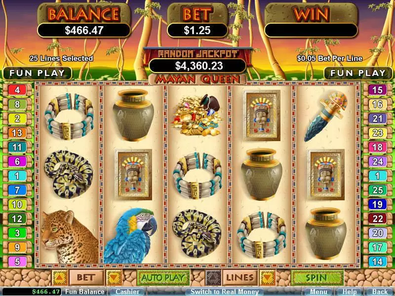Mayan Queen Free Casino Slot  with, delFree Spins
