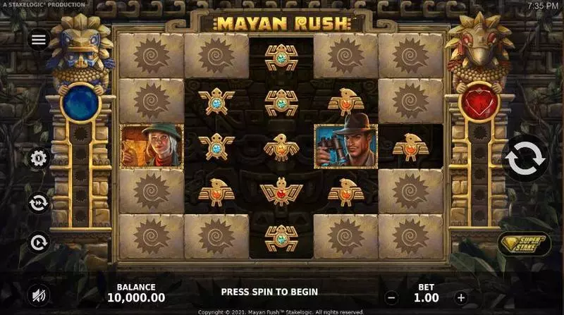 Mayan Rush Free Casino Slot  with, delMultipliers