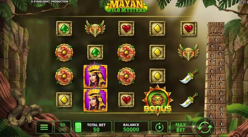 Mayan Wild Mystery Free Casino Slot  with, delFree Spins
