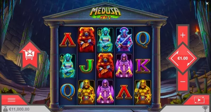 Medusa Hot 1 Free Casino Slot  with, delRe-Spin