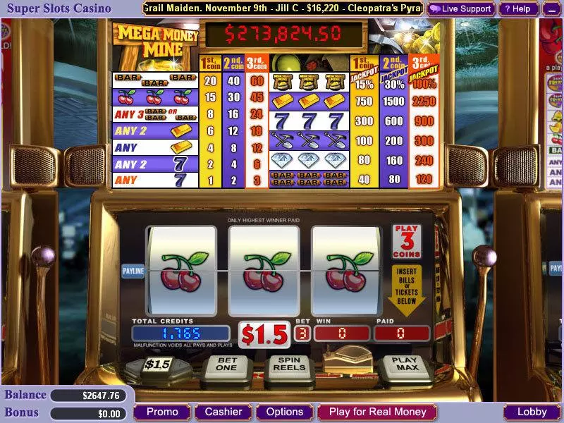 Mega Money Mine Free Casino Slot 