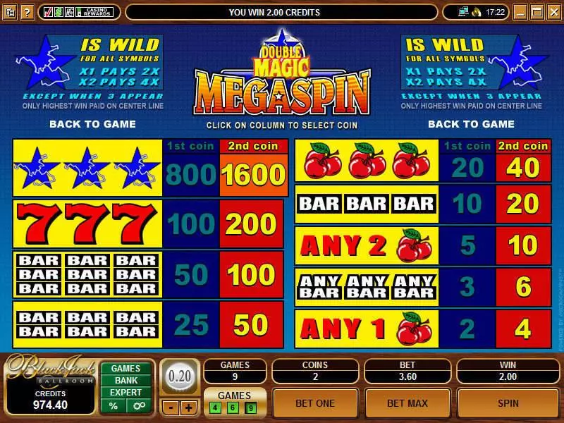Mega Spin - Double Magic Free Casino Slot 