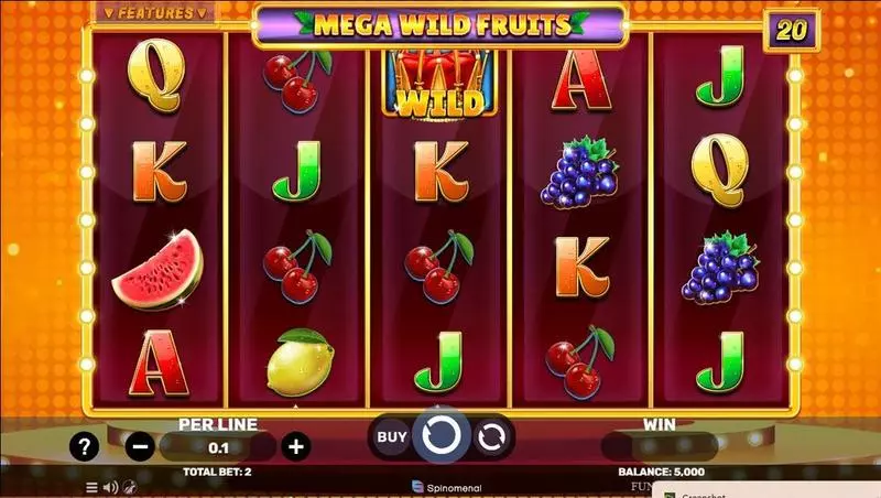 Mega Wild Fruits Free Casino Slot  with, delRe-Spin
