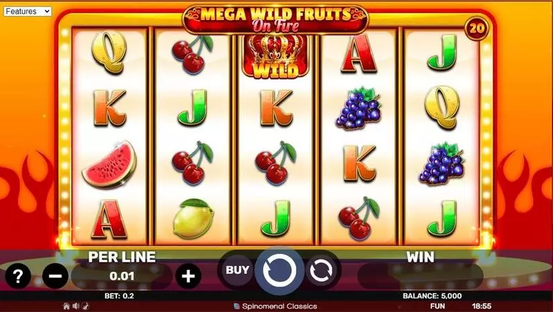 Mega Wild Fruits – On Fire Free Casino Slot  with, delRe-Spin