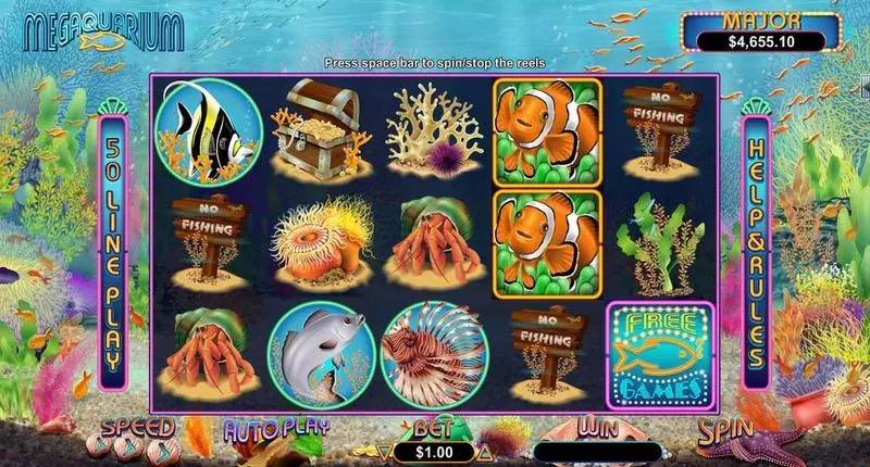 Megaquarium Free Casino Slot  with, delFree Spins