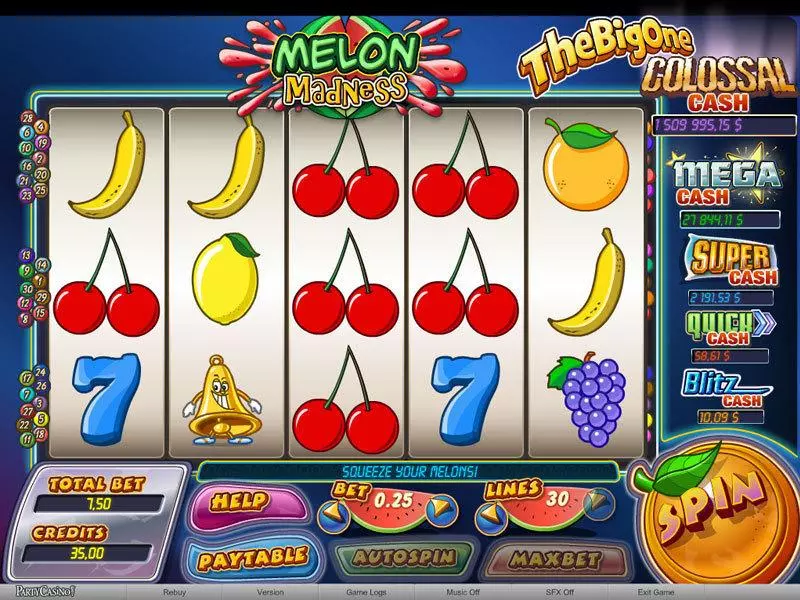Melon Madness Free Casino Slot  with, delFree Spins