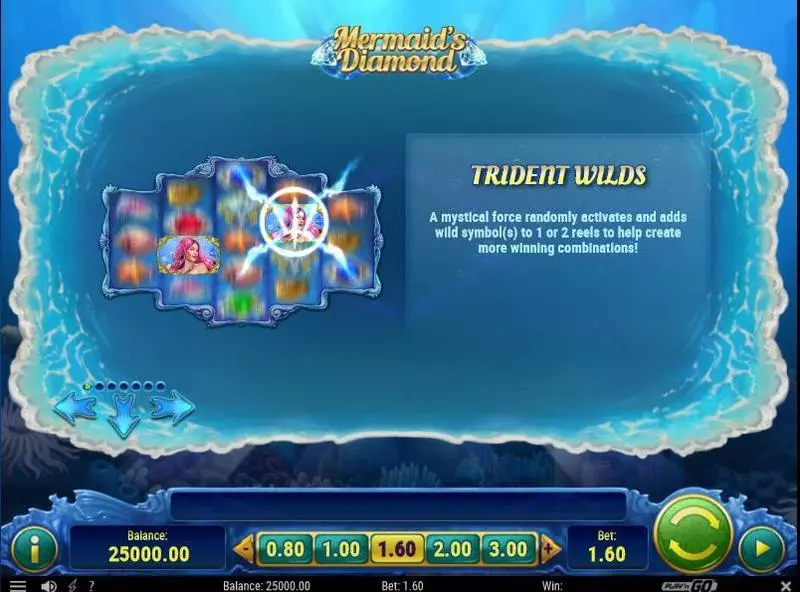 Mermaid's Diamonds Free Casino Slot  with, delFree Spins