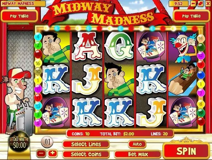 Midway Madness Free Casino Slot  with, delFree Spins