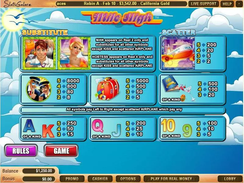 Mile High Free Casino Slot  with, delFree Spins