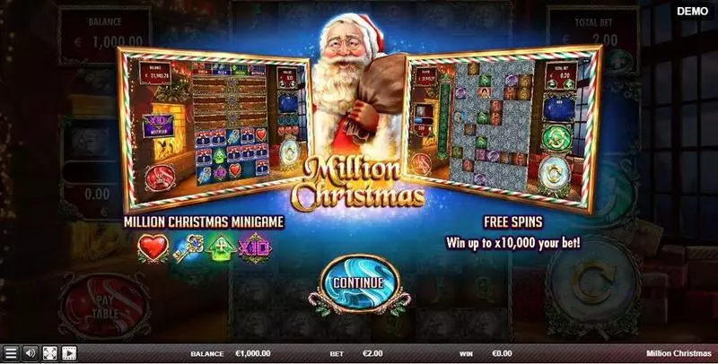Million Christmas Free Casino Slot  with, delMinigame