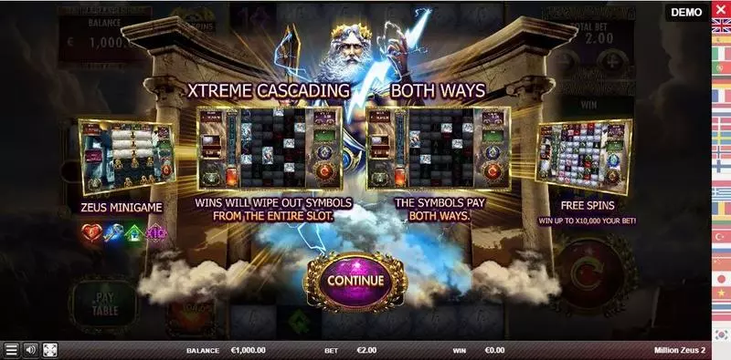 Million Zeus 2 Free Casino Slot  with, delFree Spins