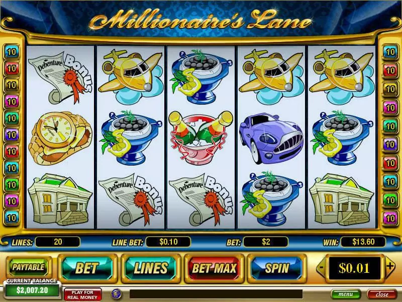 Millionaire's Lane Free Casino Slot  with, delFree Spins