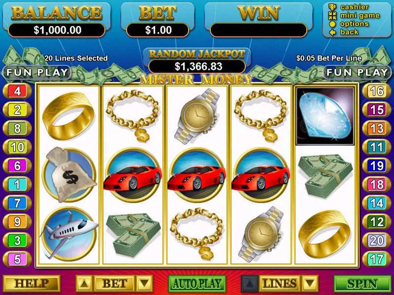 Mister Money Free Casino Slot  with, delFree Spins