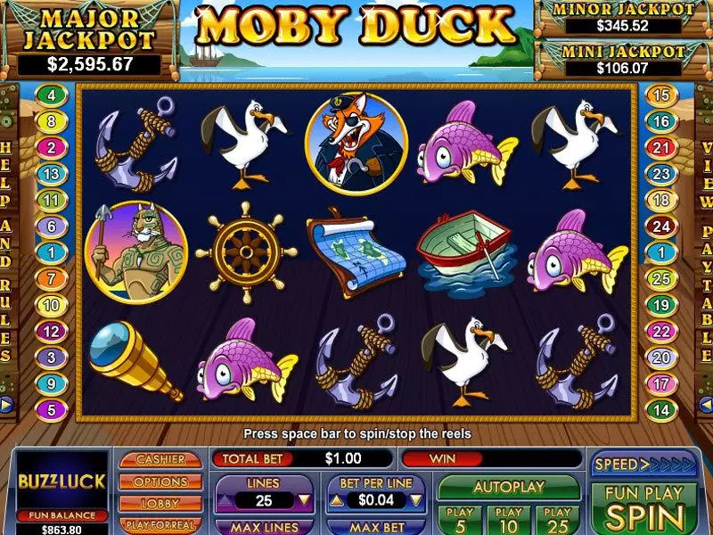 Moby Duck Free Casino Slot  with, delFree Spins