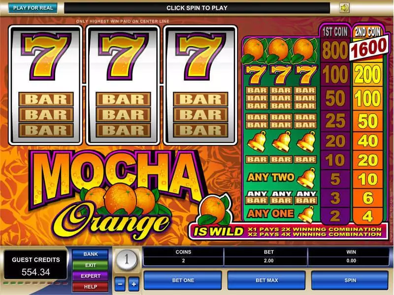 Mocha Orange Free Casino Slot 