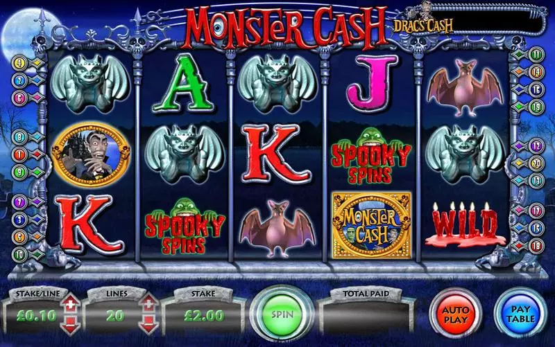 Monster Cash Free Casino Slot  with, delFree Spins