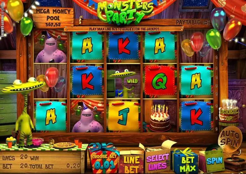 Monsters Party Free Casino Slot  with, delMulti Level
