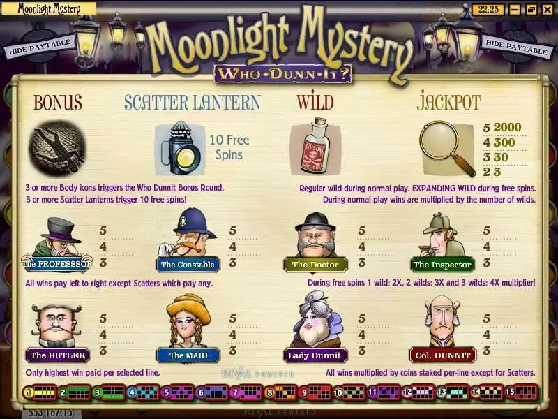 Moonlight Mystery Free Casino Slot  with, delFree Spins