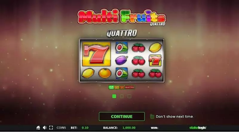 Multi Fruits Quattro Free Casino Slot 